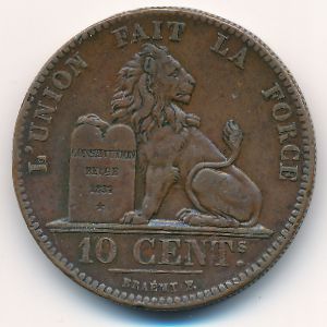Бельгия, 10 сентим (1832–1856 г.)