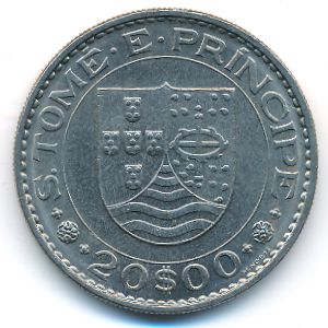 Сан-Томе и Принсипи, 20 эскудо (1971 г.)