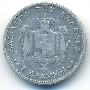 Греция, 1 драхма (1874 г.)