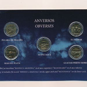 Argentina, Набор монет, 2010