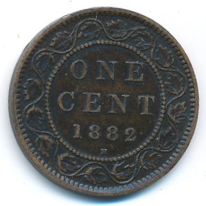 Канада, 1 цент (1882 г.)