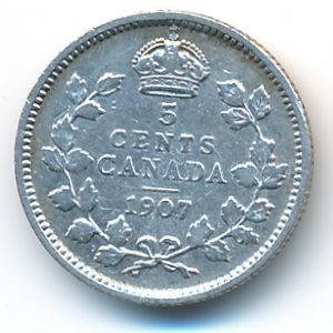 Канада, 5 центов (1907 г.)