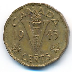 Канада, 5 центов (1943 г.)