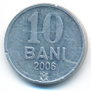 Moldova, 10 bani, 2006