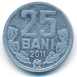 Молдавия, 25 бани (2011 г.)