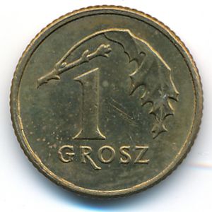 Польша, 1 грош (2014 г.)