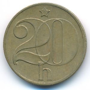 Чехословакия, 20 гелеров (1981 г.)