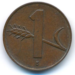 Switzerland, 1 rappen, 1959