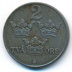 Швеция, 2 эре (1946 г.)