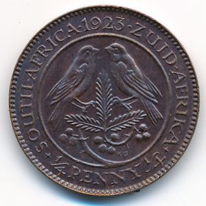 ЮАР, 1/4 пенни (1923 г.)