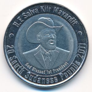 Южный Судан., 20 фунтов (2011 г.)