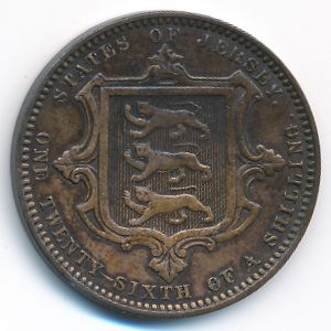 Джерси, 1/26 шиллинга (1866 г.)