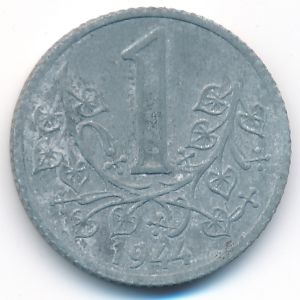 Богемия и Моравия, 1 крона (1944 г.)
