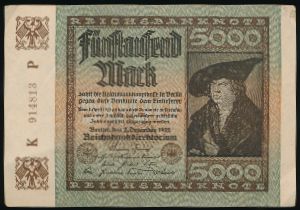 Германия, 5000 марок (1922 г.)
