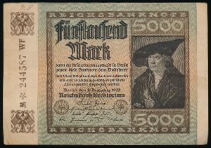 Германия, 5000 марок (1922 г.)