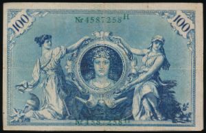 Германия, 100 марок (1908 г.)