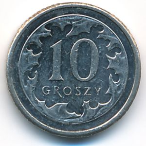 Польша, 10 грошей (2016 г.)