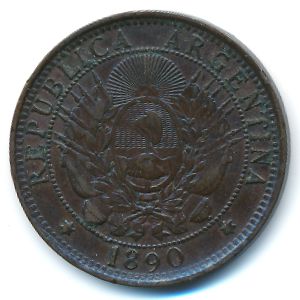 Аргентина, 2 сентаво (1890 г.)