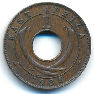 East Africa, 1 cent, 1935