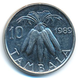 Malawi, 10 tambala, 1989