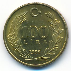 Турция, 100 лир (1993 г.)