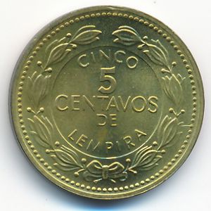 Гондурас, 5 сентаво (1999 г.)