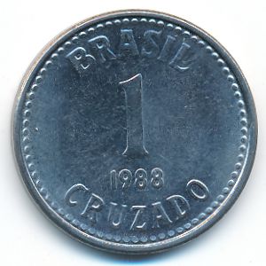 Бразилия, 1 крузадо (1988 г.)