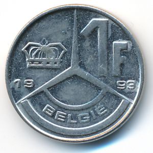 Бельгия, 1 франк (1993 г.)