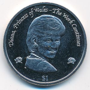 Виргинские острова, 1 доллар (2002 г.)