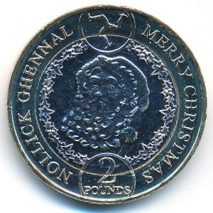 Isle of Man, 2 pounds, 2019