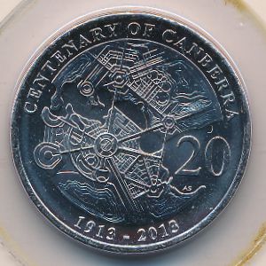 Австралия, 20 центов (2013 г.)
