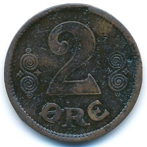 Дания, 2 эре (1919 г.)