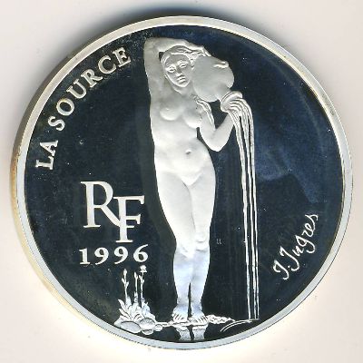 Франция, 10 франков - 1 1/2 евро (1996 г.)