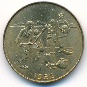 Западная Африка, 10 франков (1982 г.)