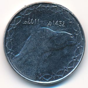 Algeria, 2 dinars, 2011