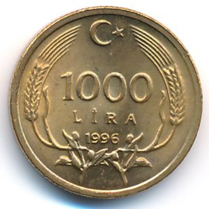 Турция, 1000 лир (1996 г.)