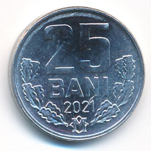 Moldova, 25 bani, 2021