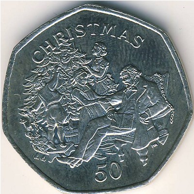Остров Мэн, 50 пенсов (1999 г.)