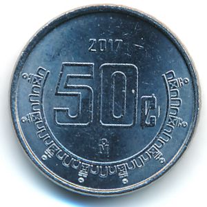 Mexico, 50 centavos, 2017