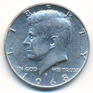 США, 1/2 доллара (1968 г.)