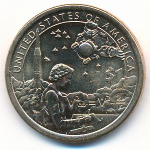 США, 1 доллар (2019 г.)