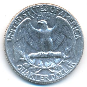 USA, Quarter dollar, 1964