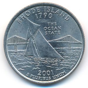 USA, Quarter dollar, 2001