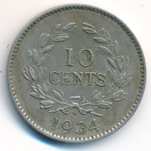 Sarawak, 10 cents, 1934