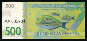 Кабо Дахла., 500 песет