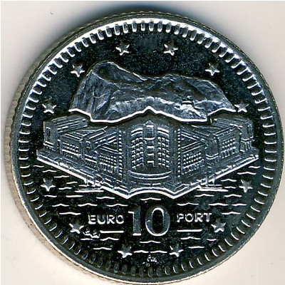 Гибралтар, 10 пенсов (1998–2003 г.)