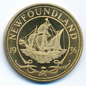Ньюфаундленд., 1 крона (1936 г.)