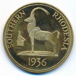 Southern Rhodesia., 1 крона, 1936