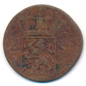 Нидерландская Индия, 1/2 стивера (1822 г.)