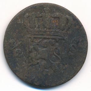 Нидерландская Индия, 1/2 стивера (1824 г.)